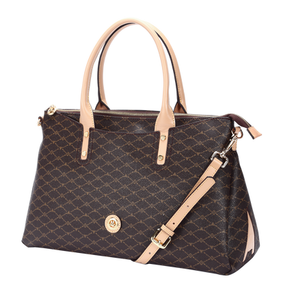 Misty Milan Monogram  Genuine Leather Satchel Bag  [Made in Italy]