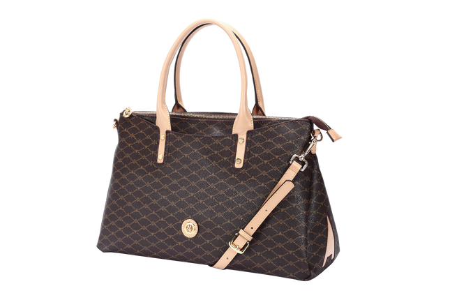 Misty Milan Monogram  Genuine Leather Satchel Bag  [Made in Italy]