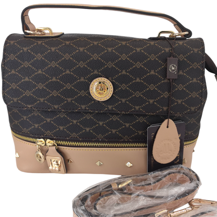 Misty Sovereign Chic  Genuine Leather Handbag  [Made in Italy]
