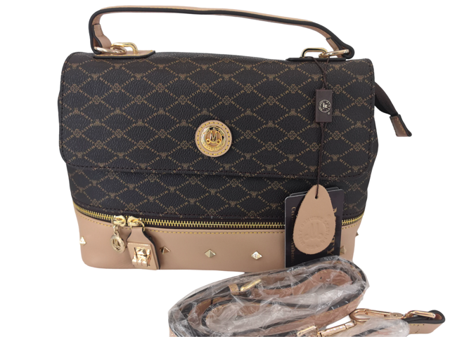 Misty Sovereign Chic  Genuine Leather Handbag  [Made in Italy]