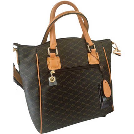 Misty Milan Monogram  Genuine Leather Tote Bag  [Made in Italy]