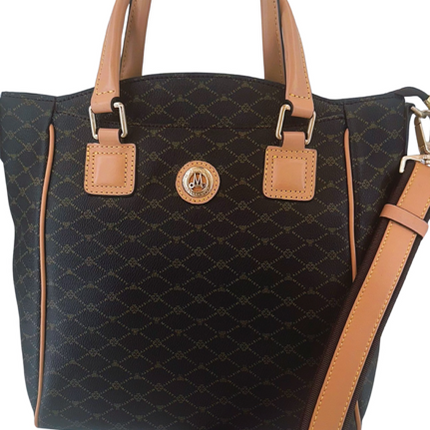Misty Milan Monogram  Genuine Leather Tote Bag  [Made in Italy]