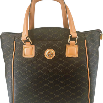 Misty Milan Monogram  Genuine Leather Tote Bag  [Made in Italy]