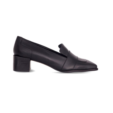 Louro Loafers in Caramel Calf Leather – 4cm Block Heel