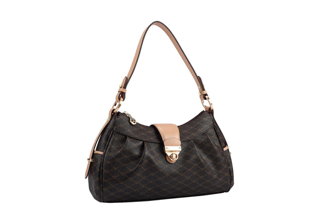 Misty Milan Monogram  Genuine Leather Shoulder Bag  [Made in Italy]