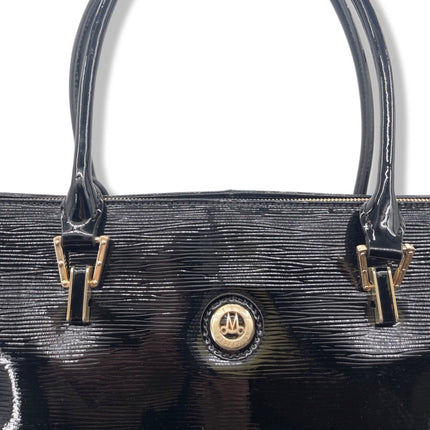 Misty Metallic Shine  Genuine Leather Tote   [Made in Italy]