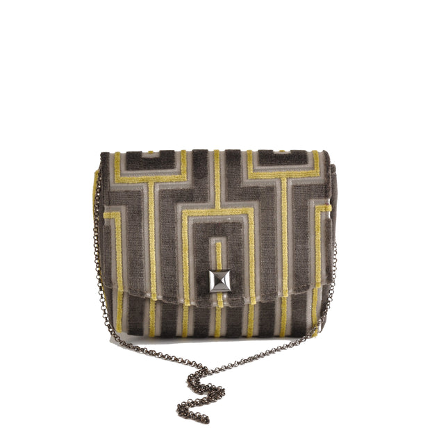 Maze Grey Square Clutch