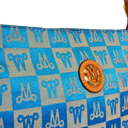 Misty Genuine Cowhide Leather Monogram Shoulder Bag  [Made in Italy]