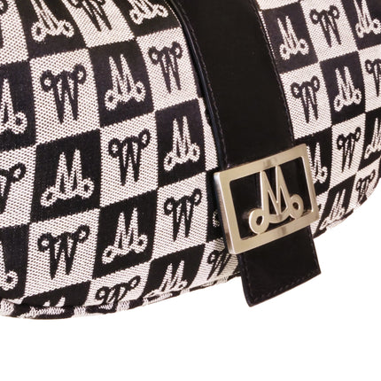 Misty Genuine Cowhide Leather Monogram Shoulder Hobo Bag  [Made in Italy]