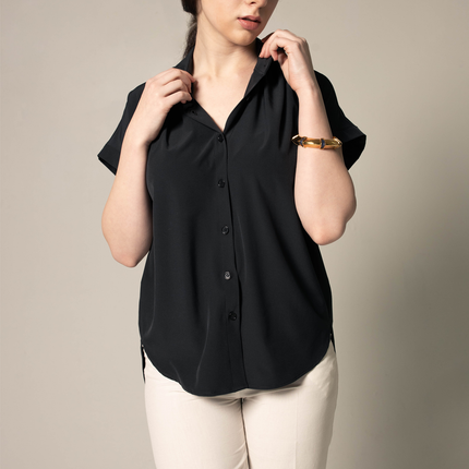 Classic Black Blouse – Elegant Women’s Top