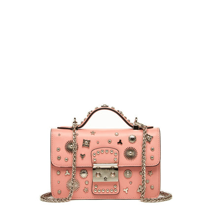 Pink Purse Small Leather Crossbody Bag Women's Handbag