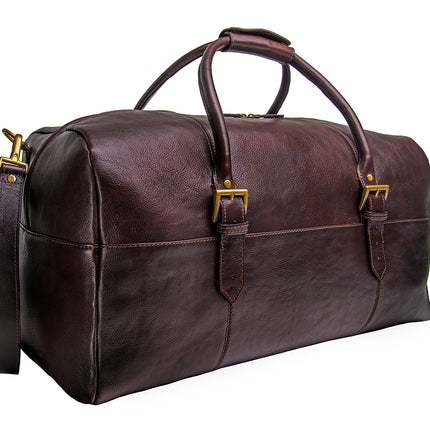 Hidesign Charles Leather Cabin Travel Duffle Weekend Bag