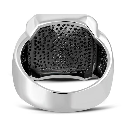 Black Onyx Stone Sterling Silver Ring