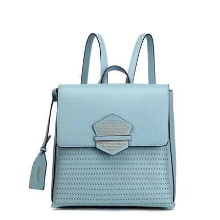 Brangio Italy Woven Luxury Metallic Fashion Backpack