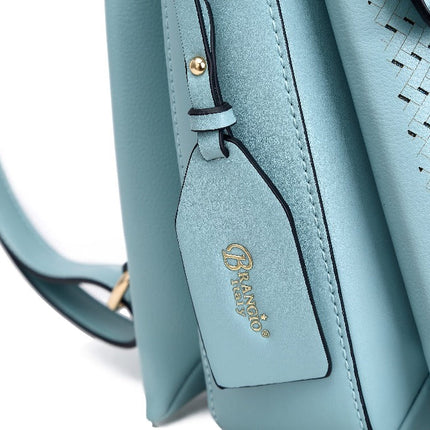 Brangio Italy Woven Luxury Metallic Fashion Backpack