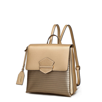 Brangio Italy Woven Luxury Metallic Fashion Backpack