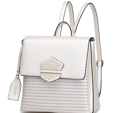 Brangio Italy Woven Luxury Metallic Fashion Backpack