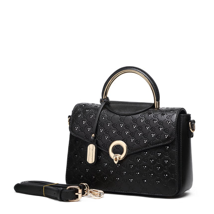 Millionaire Gem Crystal Engraved Crossbody Evening Bag