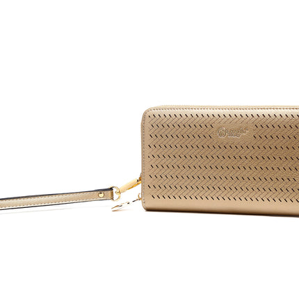 Brangio Stylish Perforated Tote Bag+Wallet 2pcs/Matching Set