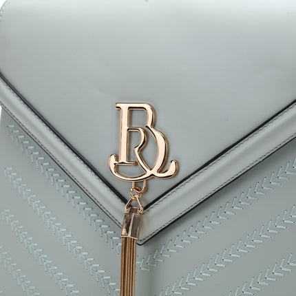 Brangio Italy Elegant Chevron Vegan Leather Backpack