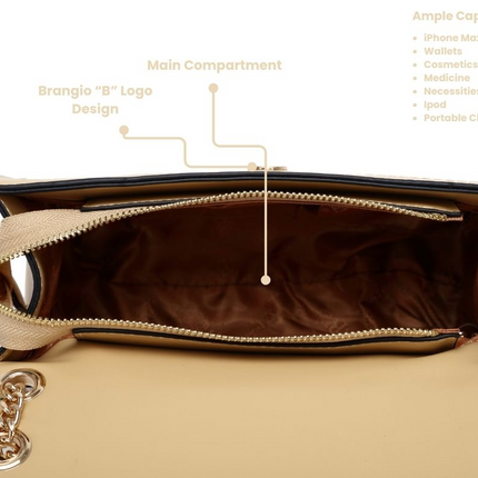 Brangio Elegant Chain Strap Shoulder Bag