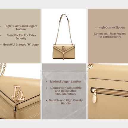 Brangio Elegant Chain Strap Shoulder Bag
