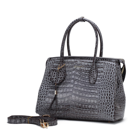 Brangio Elegant Croc-Embossed Handbag