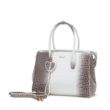 Brangio Elegant Croc-Embossed Handbag