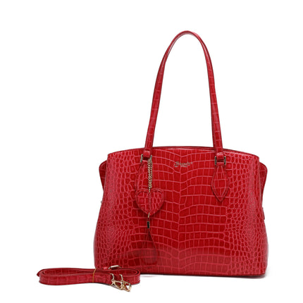 Brangio Luxe Croc-Embossed Tote Bag