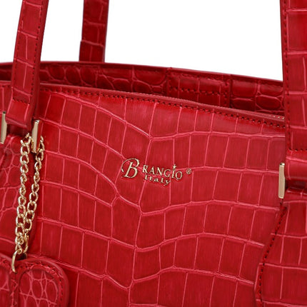 Brangio Luxe Croc-Embossed Tote Bag