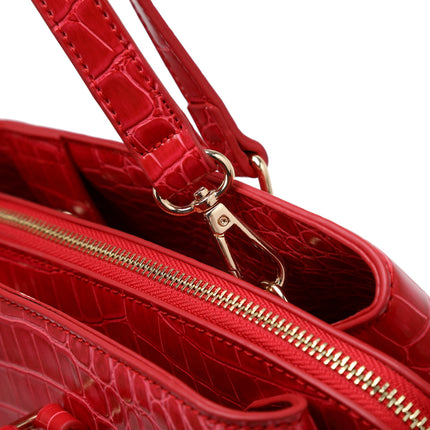 Brangio Luxe Croc-Embossed Tote Bag