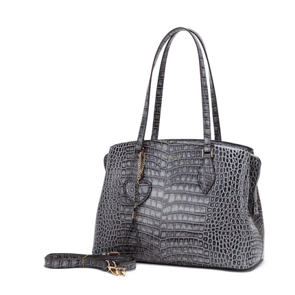 Brangio Luxe Croc-Embossed Tote Bag