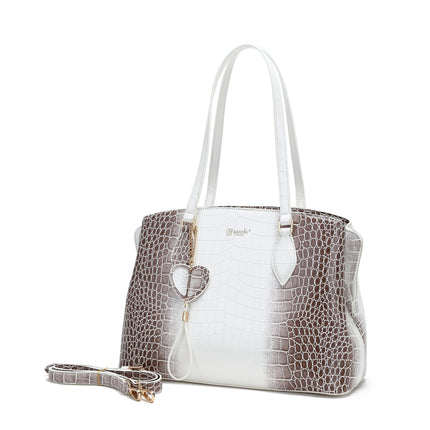 Brangio Luxe Croc-Embossed Tote Bag