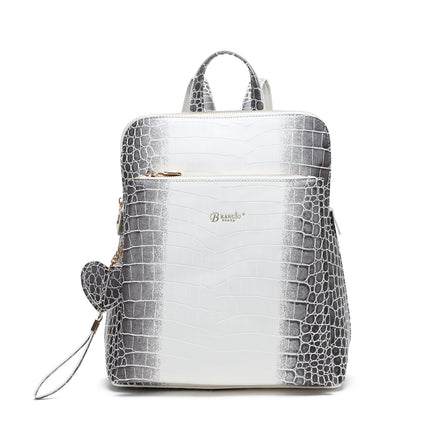 Brangio Croc-Embossed Convertible Backpack