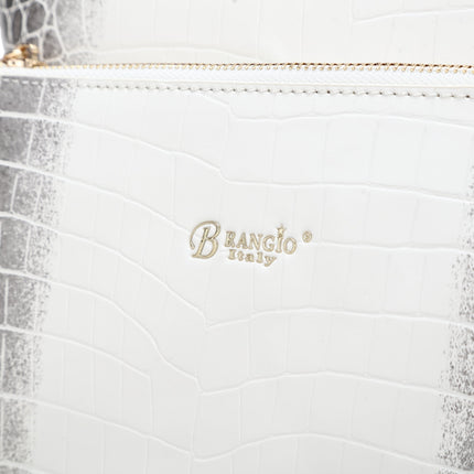 Brangio Croc-Embossed Convertible Backpack