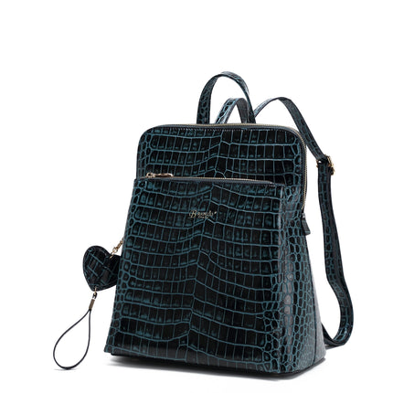 Brangio Croc-Embossed Convertible Backpack