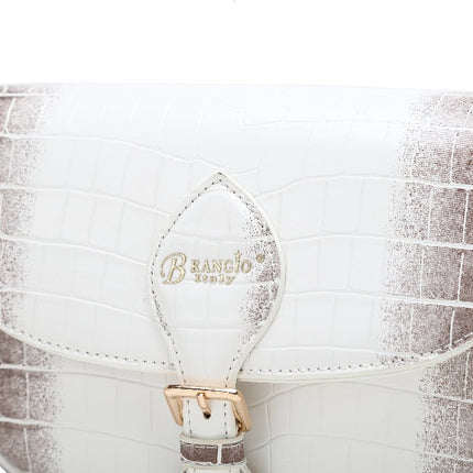 Brangio Croc-Embossed Crossbody Bag