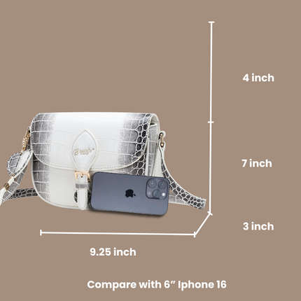 Brangio Croc-Embossed Convertible Backpack