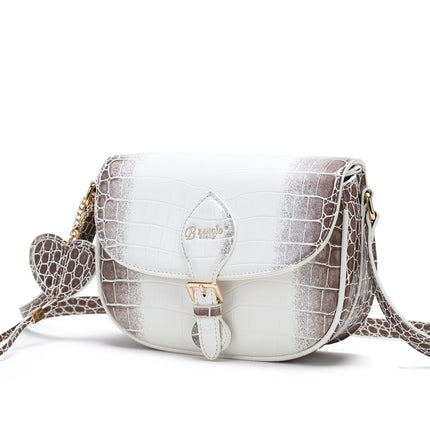 Brangio Croc-Embossed Crossbody Bag