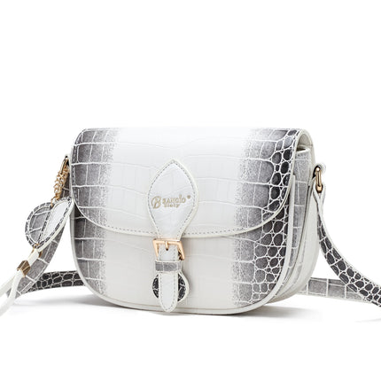 Brangio Croc-Embossed Crossbody Bag