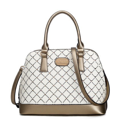 Ruby Romance Crystal Stud Top Handle Bag