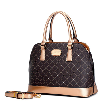 Ruby Romance Crystal Stud Top Handle Bag