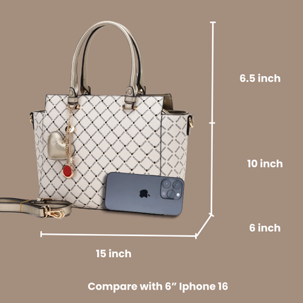 Ruby Soar Crystal Stud Work Travel Tote Bag