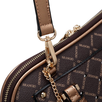 Ruby Heartbeat Crystal Stud Top Handle Satchel