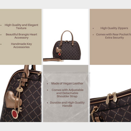 Ruby Heartbeat Crystal Stud Top Handle Satchel