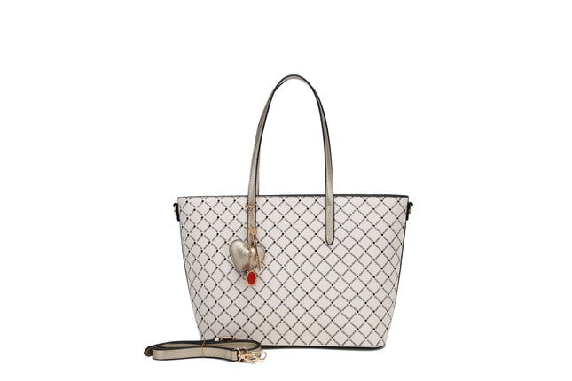 Ruby Love Crystal Stud Work Travel Tote Bag