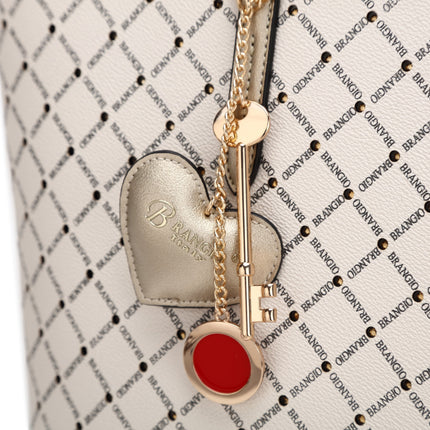 Ruby Love Crystal Stud Work Travel Tote Bag