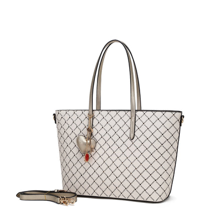 Ruby Love Crystal Stud Work Travel Tote Bag