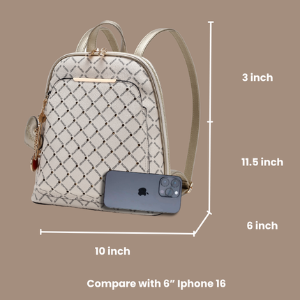Ruby Work Crystal Stud Travel Backpack