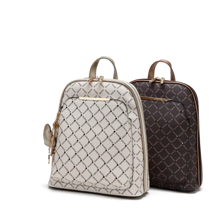 Ruby Work Crystal Stud Travel Backpack